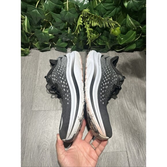 Hoka Kawana Shoes Mens 11 D Black White Daily Road Jogging Workout Lifestyle